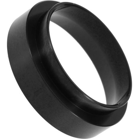 Anillo dosificador de 58 mm fabricado en aluminio negro de primera calidad: embudo dosificador compacto para café espresso compatible con portafiltros de 58 mm. (1/5)