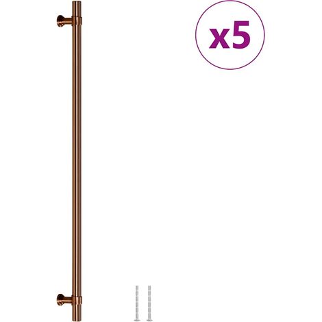 Poignées d'armoire 5 pcs Poignée de meuble bronze 320 mm acier inoxydable CFW96678 (1/5)