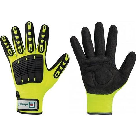 ELYSEE 1 Paar Handschuhe Resistant leuchtend gelb / schwarz Gr. 9 - 0881-09H