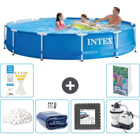 Frame Pool Rund - 366x76 cm - 7-teilig S31 (1/5)