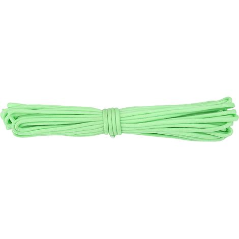 9-adriges, leuchtendes Paracord-Seil für Outdoor-Überlebenssituationen, grünes fluoreszierendes Band