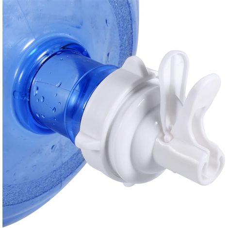 Robinet Valve de Distributeur d'eau potable Utile Portable en plastique Vanne Bouteille d'eau de camping en plein air Distributeur d'eau blanche (1/5)