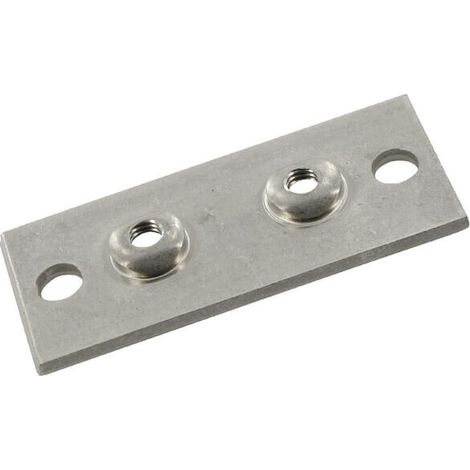 Piastra a 2 fori acciaio inox STAUFF RS9414RVS (1/5)