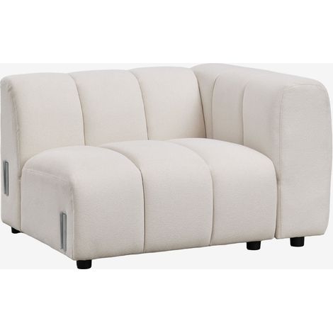 Módulo esquinero derecho para sofá modular en tela bouclé Eliot SKLUM              (1/5)