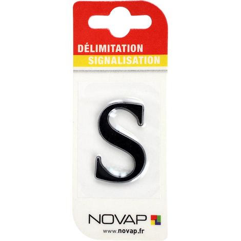 Lettre S Noire Hauteur 25mm - 4620282