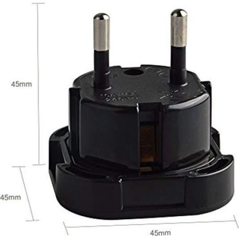 Adaptateur Voyage UK vers France - 240 V - 10 A Entrée 6 A Sortie - Pour Pays Européens et Moyen-Orient - Lot de 5 (1/4)