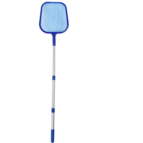 Épuisette de piscine - Élimination rapide et efficace, utilisation sûre et facile, kit complet d'outils pour épuisette profonde de piscine (1/5)
