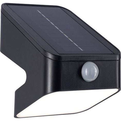 Paulmann 94608 Lesly Projecteur mural solaire avec détecteur de mouvements 5.5 W blanc chaud anthracite