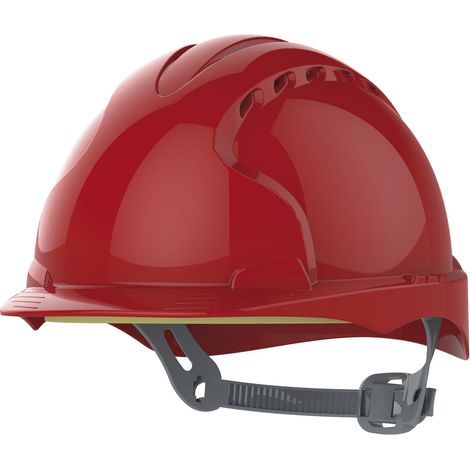 JSP Industrieschutzhelm EVO®3 EN 397 OneTouch-Gleitverschluss Farbe rot (1/2)