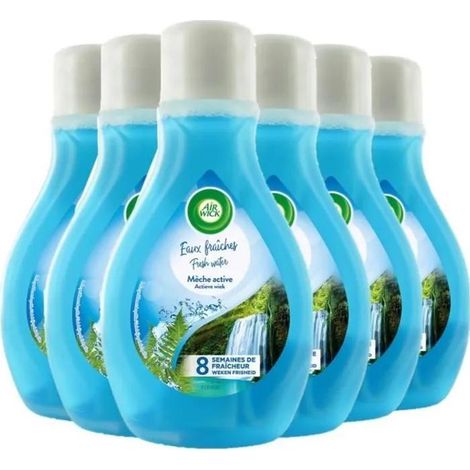 Ambientador Air Wick lote 6 frascos 375 ml elegante simple