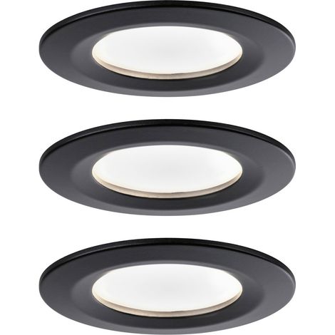 Paulmann 94473 LED-Einbauleuchte 3er Set LED 18 W Schwarz (matt) (1/5)