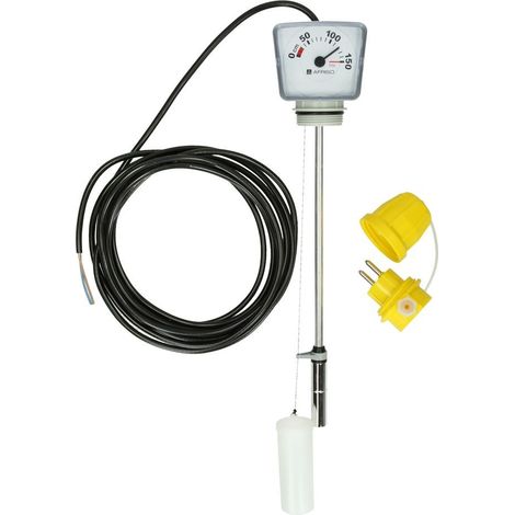 Indicateur de limite Afriso GWG 12K/MT, DN 40 (1 1/2’’), jaune