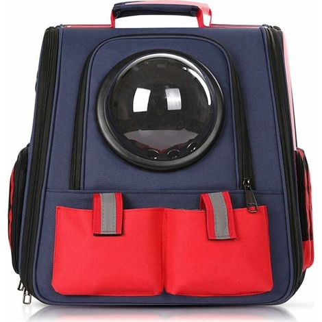 Sac à dos pour chien et chat, sac à dos respirant pour le transport d'animaux de compagnie, idéal pour la randonnée et le camping. (1/5)
