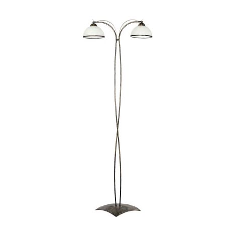 Lampada da terra Korfu oro, 2 vetri, 2xE27 Luminex