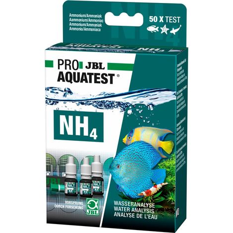 JBL NH4 Ammonium Test Ammonium-/Ammoniakgehalt Süß-/Meerwasser-Aquarium & Teich