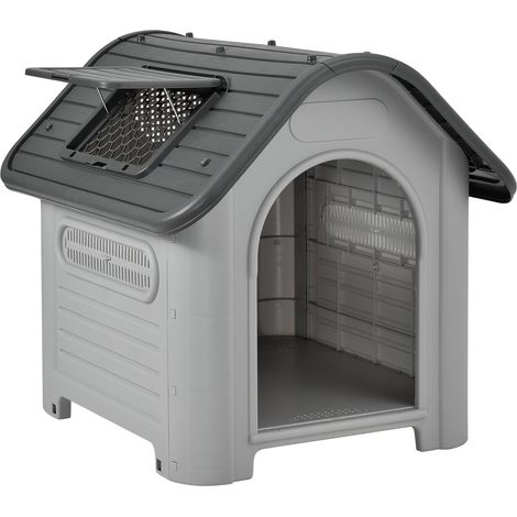 Nicho de PVC con orificio de ventilación gris y negro 87 x 72 x 75,5 cm 030007985 (1/5)