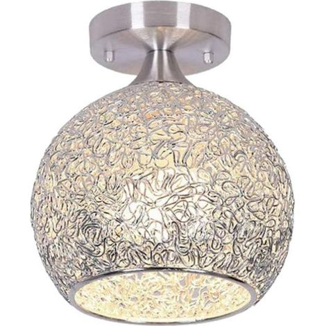 Suspension simple en cristal LED sans ampoule pour salon, chambre ou couloir (1/5)