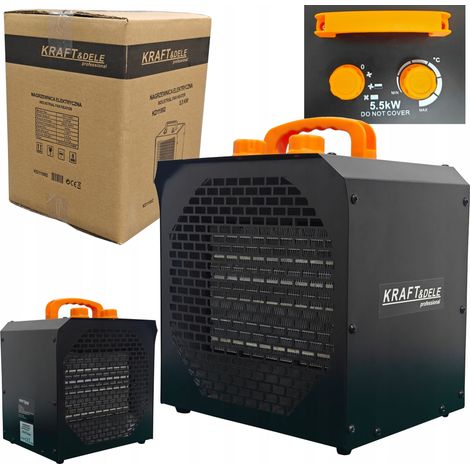 Riscaldatore elettrico 5500W, con termostato e radiatore, 380-400V, KD11992 (1/5)