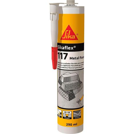 Sikaflex-117 metalforce grigio chiaro 290ml adesivo monocomponente (1/5)