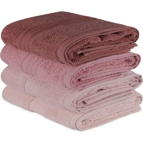 OJOS LOT DE 4 SERVIETTES DE TOILETTE 50 X 90 CM, 100% COTON 500 G/M² HOBBY 317HBY2257 (1/4)