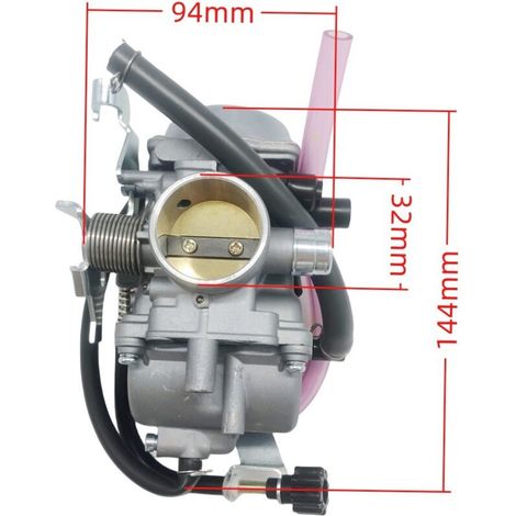 Carburateur KLF300, adapté au véhicule tout-terrain KLF 300, KLF300 1986-1995 606-062, système d'alimentation en carburant pour VTT Kawasaki avec une efficacité d'atomisation élevée et un démarrage à