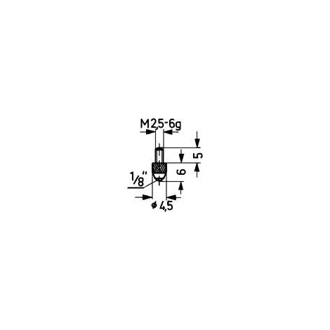 Messeins.L.6mm KGL M2,5 STA z.Messuhren
