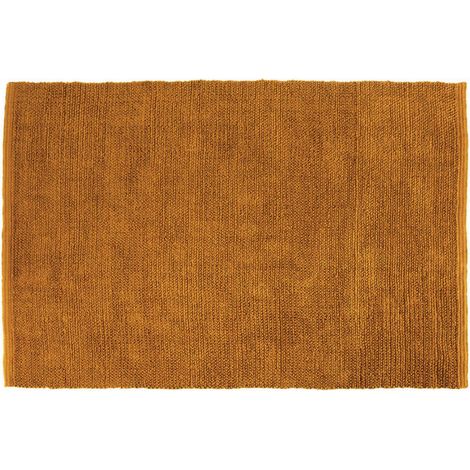 Tapis Rectangulaire en Jute Naturelle Tissé Main Coloris Moutarde 190 x 290 cm Certifié Oeko-Tex - PANGIVO (1/3)