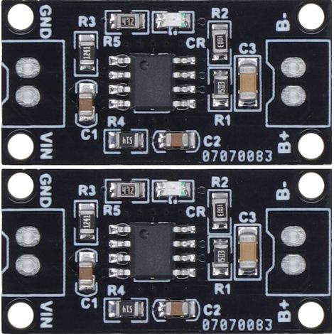 Lot de 2 modules de charge portables pour batteries NiMH, résistants à l'usure, CC/CV, 1 A, 3 V, MRB048C (1/5)