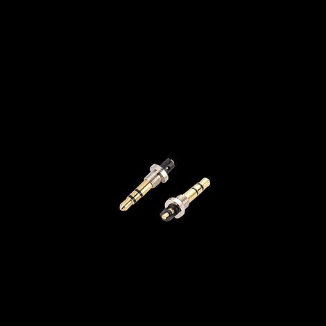 Vergoldeter 3,5-mm-Stereostecker mit Außengewinde, kleinem Gewinde mit drei Leitern in 3 Abschnitten, zur Befestigung des männlichen Audiosteckers zum Anlöten für Kopfhörer. (1/5)
