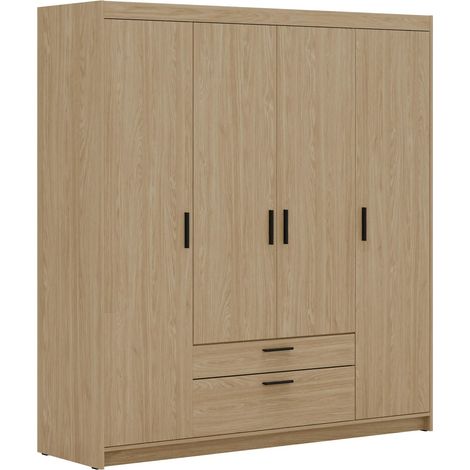 AX LIVING Schubladenschrank Garderobe Geölte Eiche Schrank Storicos 4T 176,3cm