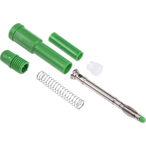 Fiche banane 4 mm RS PRO Vert Mâle 20A 1000V (1/5)