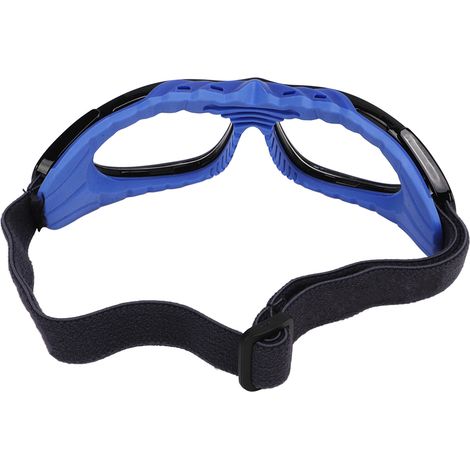 Lunettes de sécurité pour le sport, basketball, football, golf, unisexe, noires et bleues. (1/5)
