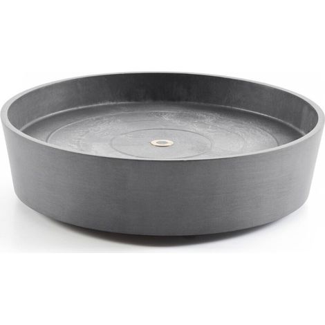 SOTTOVASO ROTONDO AMSTERDAM D29X3CM GRIGIO (1/3)