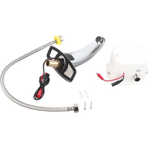 Luxuriöser, berührungsloser Sensor-Waschtischhahn, kontaktlose Infrarot-Spültischarmaturen mit Kabel (Batterien nicht im Lieferumfang enthalten) (1/5)