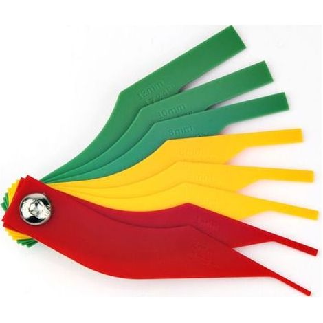 Jauge D'épaisseur,,Calibres D'épaisseur Jauge Instrument De Mesure De L'outil De Voiture Plaquettes De Frein (1/5)
