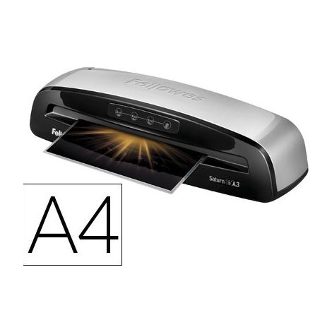 Fellowes Saturn 3i Laminadora en frío 300 mm/min Negro, Plata