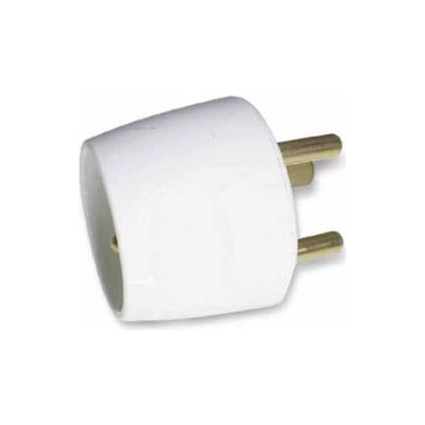 Elektrischer Adapter/Transformator mit Erde – 20-A-Stecker auf 16-A-Buchse – Weiß – Zenitech ZENITECH