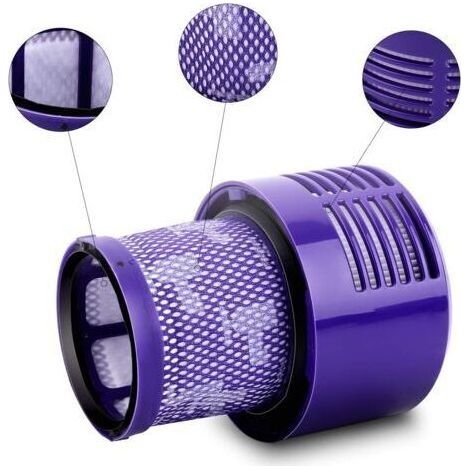 Filter für Dyson V10 SV12, Filter für Dyson Cyclone V10 SV12 Serie V10 Absolute/Animal/Total Clean/Motorhead Staubsauger, Ersatzfilterzubehör (4er-Pack) (V10) (1/4)
