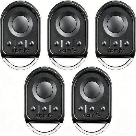 KEYGO RTS 4-channel remote control – Wall-mounted transmitter for motorized systems – Compatible with Somfy RTS – CR2430 power supply (5 pieces) (1/5)