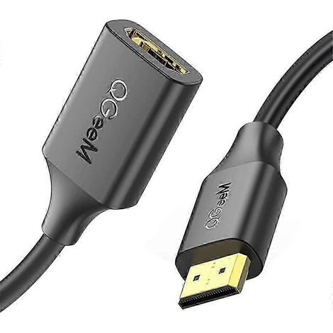 Câble adaptateur QGEEM QG-HD20 Mini HDMI mâle vers HDMI femelle, connecteurs plaqués or, convertisseur HDMI, 26 secondes (1/5)