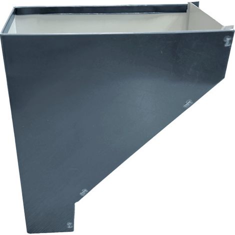 Cuvette de branchement alu pour descente 60x80 rectangulaire - BA6 - ALUHOME