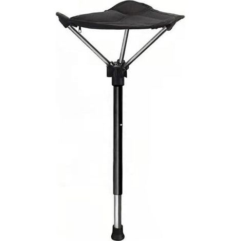 Équipement auxiliaire extérieur innovant, tabouret pliable et télescopique réglable, adapté à la chaise haute portable à un pied pour le camping et la marche, utile pour le camping en plein air. (1/5)