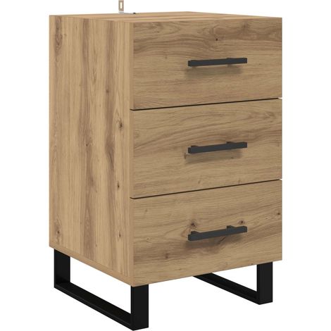 Maison Exclusive - Nachttisch Artisan-Eiche 40 x 40 x 66 cm Holzw