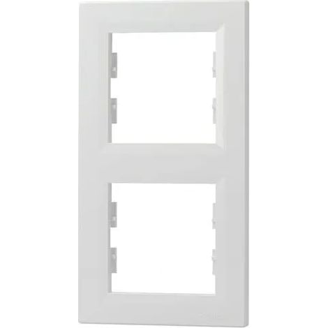 Marco de interruptor Schneider Electric Asfora vertical doble