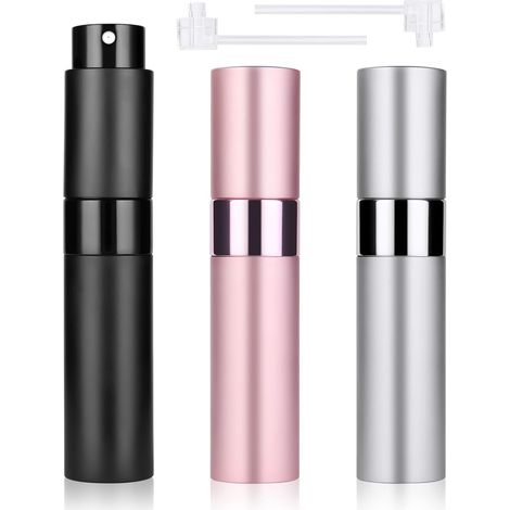 3 Stück Mini Parfümzerstäuber Taschenzerstäuber (8ml), Zerstäuberflasche für Flug Reise (1/5)