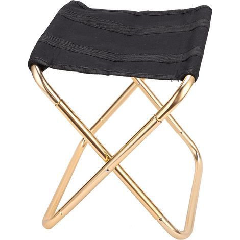 Chaises de camping pour la pêche (x2), chaises pliantes d'extérieur, tabouret pliant léger, mini chaise de pêche portable, chaise longue portable, chaise de plage pliante, petite chaise pliante (1/5)