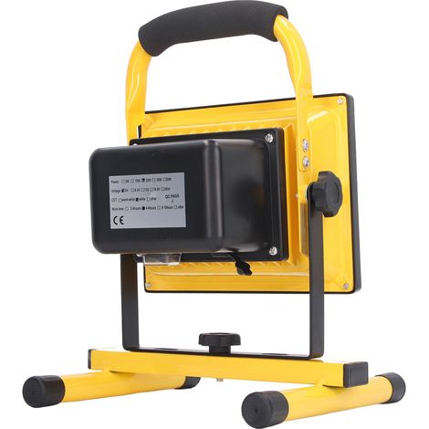 Projecteur de travail LED portable, rechargeable et étanche avec trépied, 20 W, AC100-240 V, prise UE (1/5)
