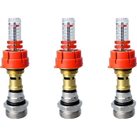 Lot de 3 débitmètres collecteurs de chauffage au sol pour régulateur d'eau DN25 (1/5)