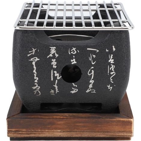 Petit barbecue multifonctionnel portable en tissu, à chauffage rapide, idéal pour le camping en plein air. (1/4)