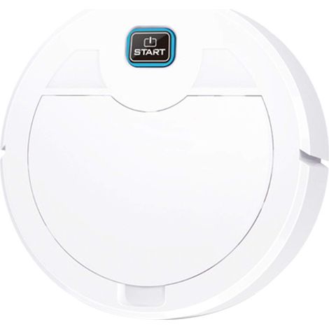 Aspiradora robot fina de 6,2 cm - Elimina el pelo de mascotas - Alfombra de pelo corto blanca (1/5)